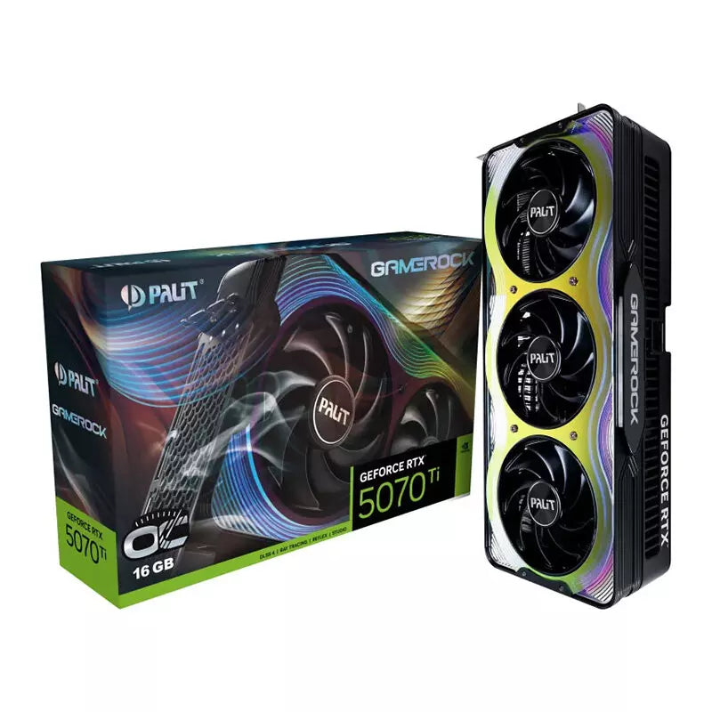 Palit GeForce RTX 5070 Ti GameRock OC 16GB GDDR7 Graphics Card, DLSS 4