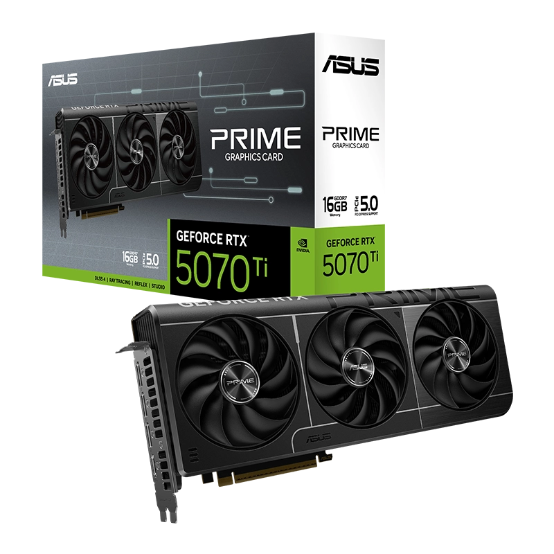 Asus Prime GeForce RTX 5070 Ti 16GB GDDR7 Graphics Card, DLSS 4