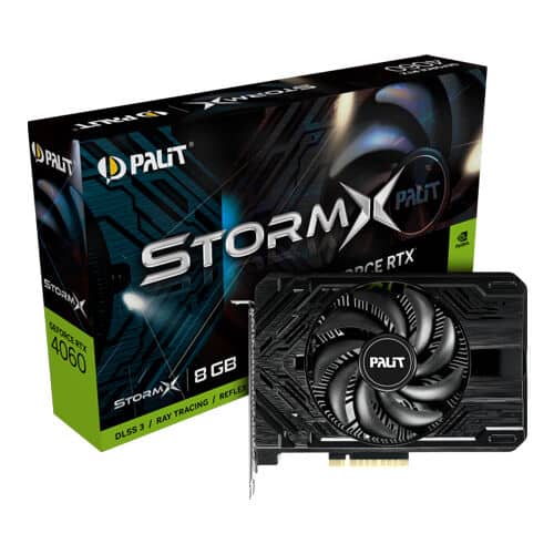 Palit GeForce RTX 4060 StormX 8GB GDDR6 Gaming Graphics Card