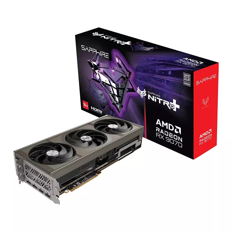 SAPPHIRE NITRO+ Radeon RX 9070 16GB GDDR6 Graphics Card, FSR 4.0
