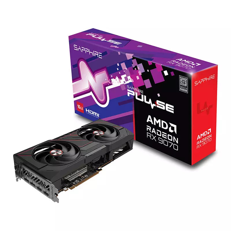 Sapphire PULSE AMD Radeon RX 9070 16GB Gaming Video Card, FSR 4.0