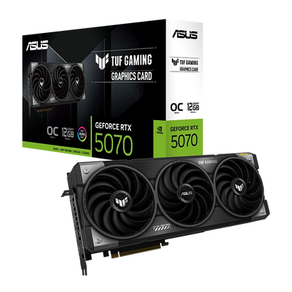 Asus TUF Gaming GeForce RTX 5070 12GB GDDR7 OC Edition Graphics Card, DLSS 4