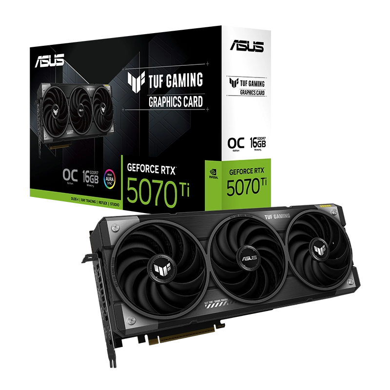 ASUS TUF Gaming GeForce RTX 5070 Ti 16GB GDDR7 OC Edition Graphics Card, DLSS 4
