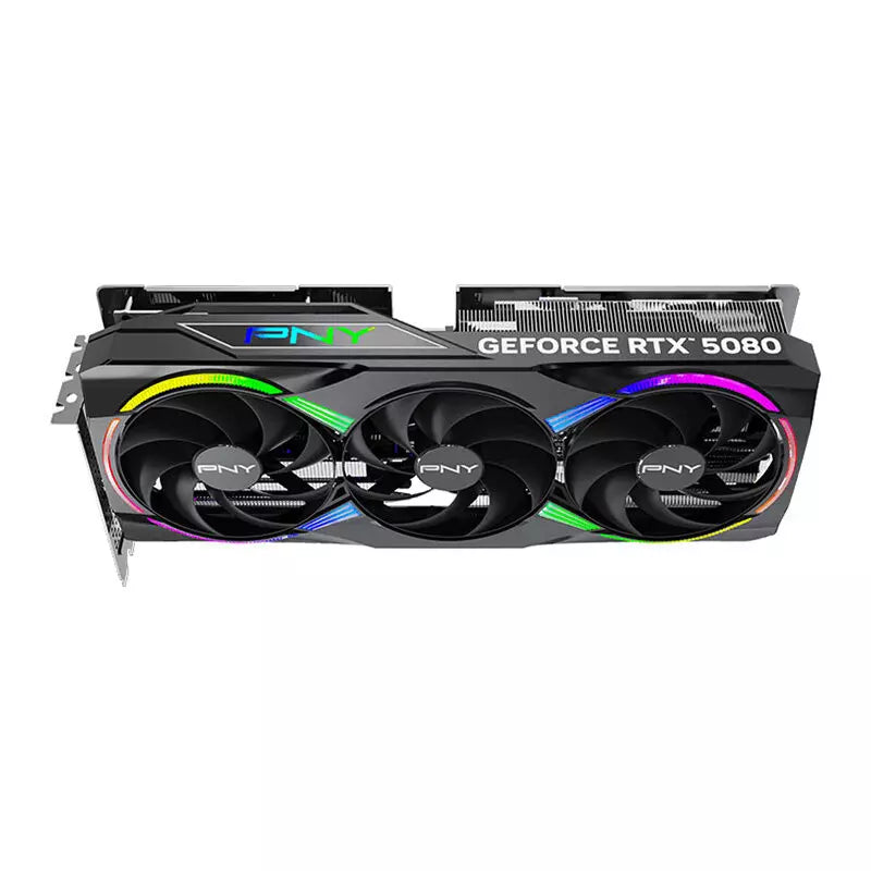 PNY NVIDIA GeForce RTX 5080 16GB OC Epic-X RGB GDDR7 Graphics Card, DLSS 4