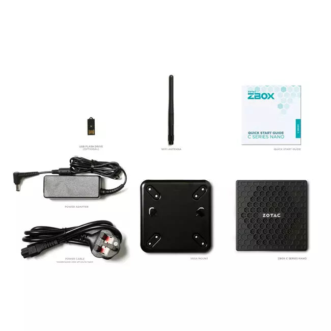 Zotac ZBOX CI337 (Intel N100 CPU, Intel UHD GPU) Nano Barebone Gaming PC