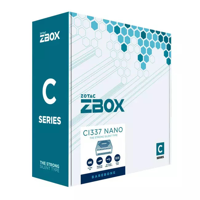 Zotac ZBOX CI337 (Intel N100 CPU, Intel UHD GPU) Nano Barebone Gaming PC
