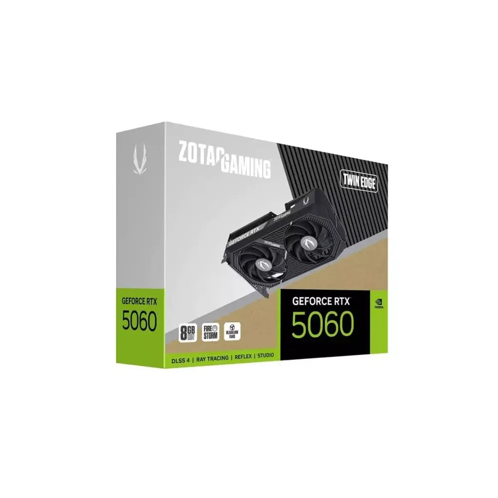 ZOTAC GAMING GeForce RTX 5060 Twin Edge 8GB Graphic Card – Black, DLSS 4