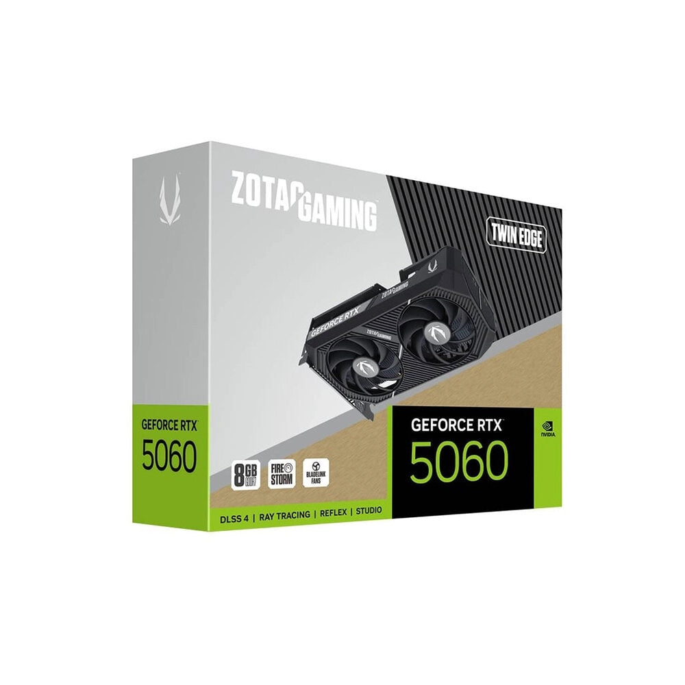 ZOTAC GAMING GeForce RTX 5060 Twin Edge 8GB Video Card > Black, DLSS 4