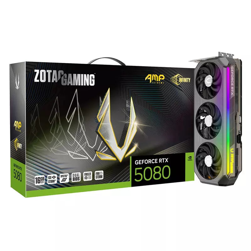 Zotac Gaming GeForce RTX 5080 AMP Extreme Infinity 16GB GDDR7 Graphics Card, DLSS 4