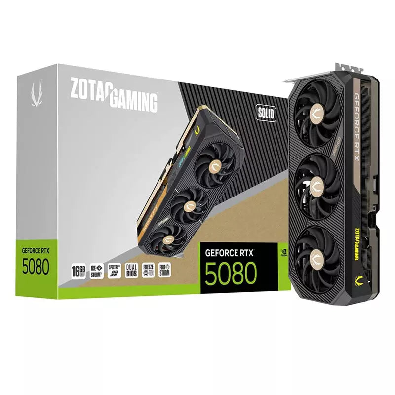 Zotac Gaming GeForce RTX 5080 Solid 16GB GDDR7 Graphics Card, DLSS 4