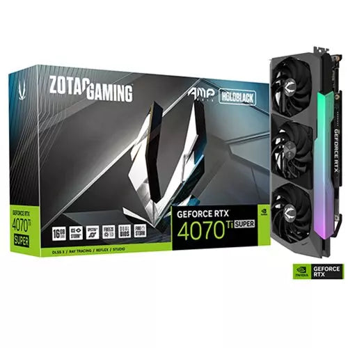 ZOTAC GAMING GeForce RTX 4070 Ti SUPER AMP HOLO 16GB GDDR6X Graphics Card, DLSS 3