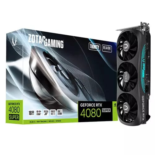 ZOTAC GAMING GeForce RTX 4080 SUPER Trinity 16GB GDDR6X Graphics Card – Black, DLSS 3