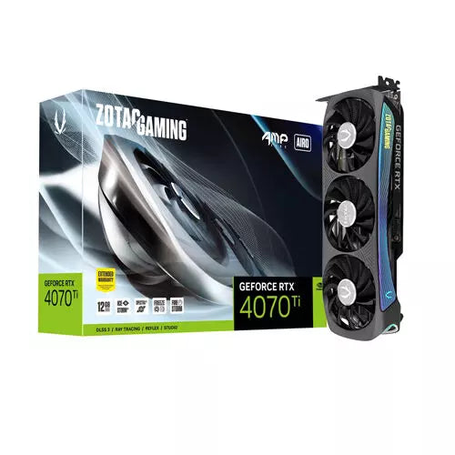 Zotac – RTX 4070 Ti AMP AIRO – 12GB GDDR6X – Gaming Graphics Card