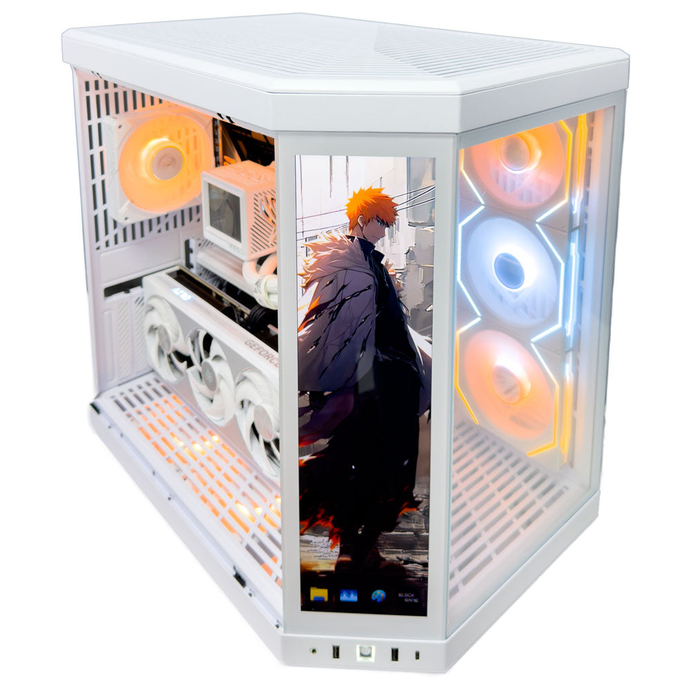 Aventador White Gaming PC (Intel Core Ultra 9 285K CPU, RTX 5080 OC 16GB GPU, 96GB RAM)