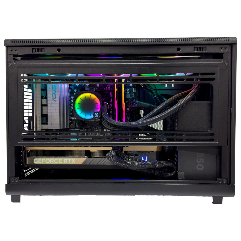 Dan Max Micro Gaming PC (AMD Ryzen 9 9950X3D CPU, RTX 5080 16GB GPU, 64GB RAM)