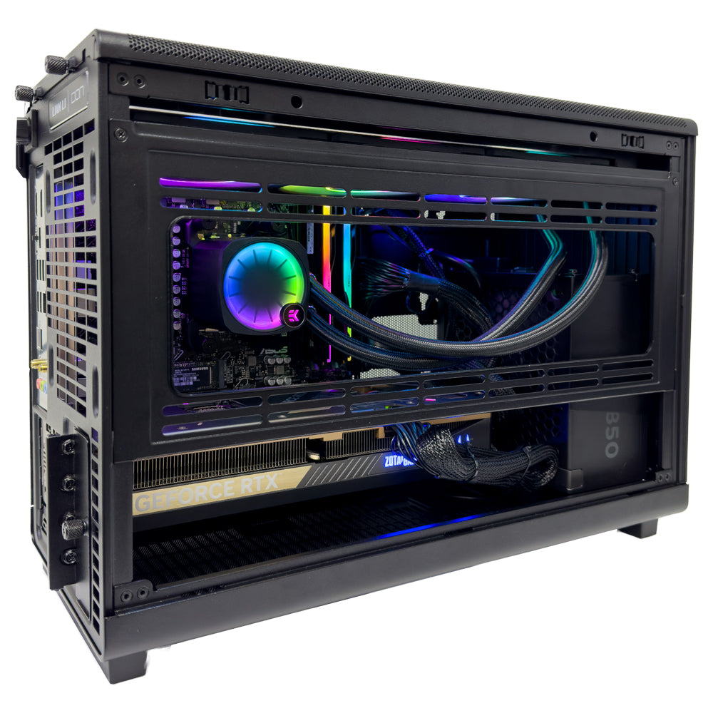 Dan Max Micro Gaming PC (AMD Ryzen 9 9950X3D CPU, RTX 5080 16GB GPU, 64GB RAM)
