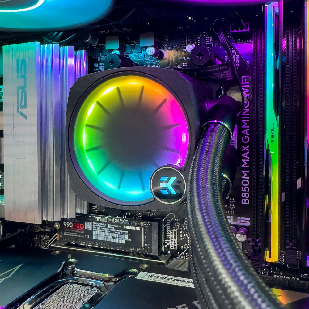 Dan Max Micro Gaming PC (AMD Ryzen 9 9950X3D CPU, RTX 5080 16GB GPU, 64GB RAM)