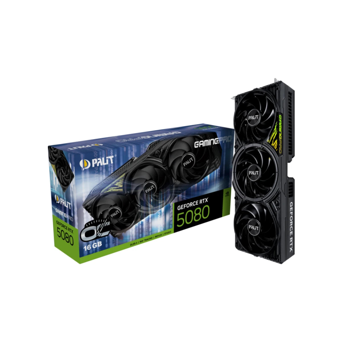 PALIT GeForce RTX 5080 GAMING PRO OC Graphics Card, 16GB GDDR7, DLSS 4 - NE75080S19T2-GB2031A