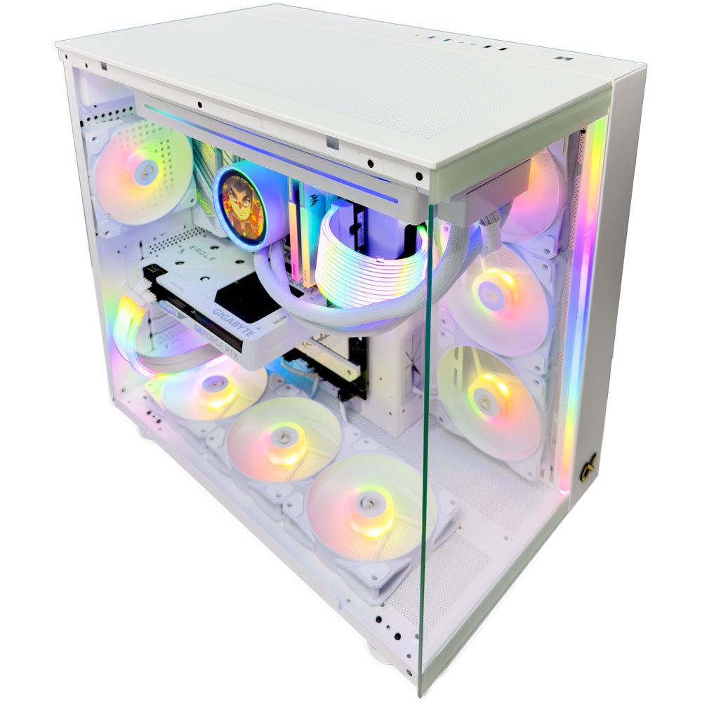 Eagle Ice White Gaming PC (AMD Ryzen 7 9700X CPU, RTX 5060 OC 8GB GPU, 32GB RAM)