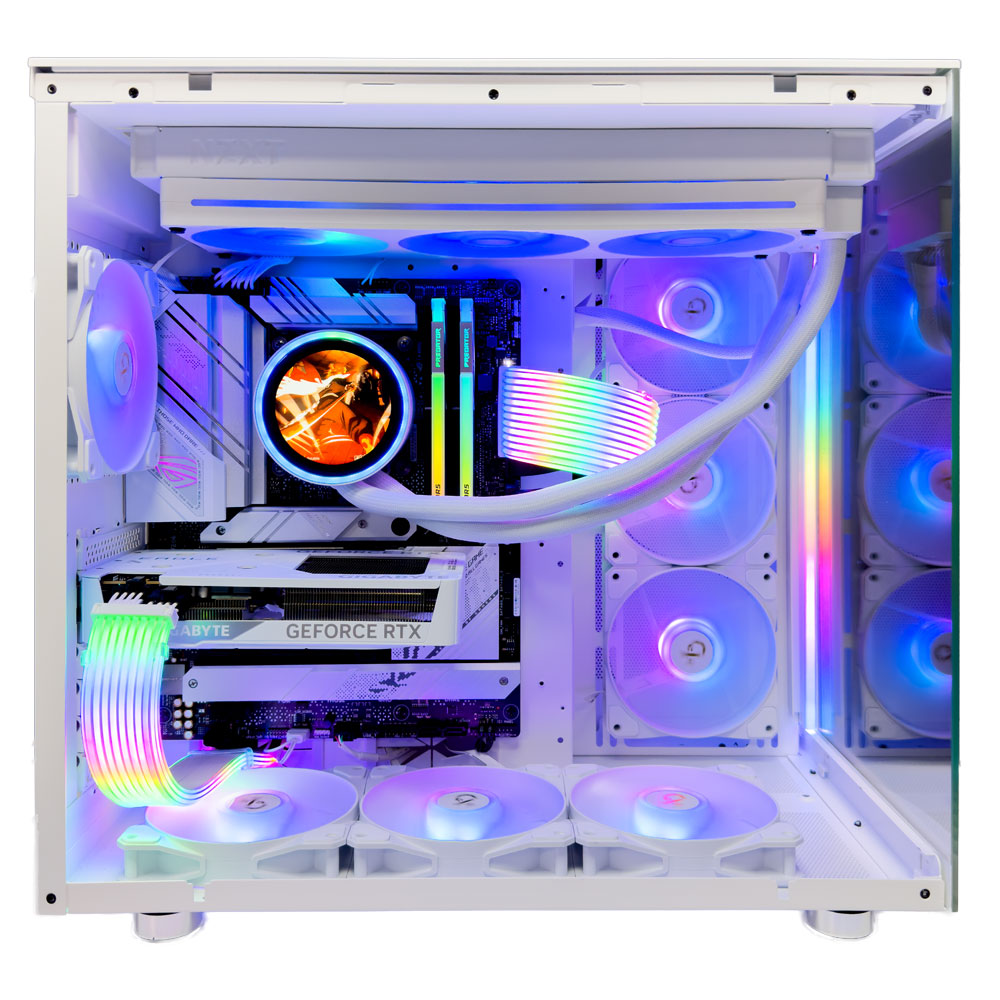 Eagle Ice White Gaming PC (AMD Ryzen 7 9700X CPU, RTX 5060 OC 8GB GPU, 32GB RAM)