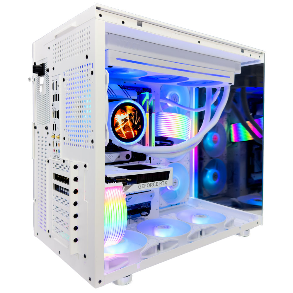 Eagle Ice White Gaming PC (AMD Ryzen 7 9700X CPU, RTX 5060 OC 8GB GPU, 32GB RAM)