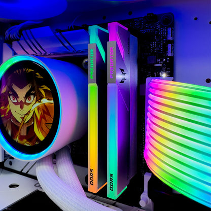 Eagle Ice White Gaming PC (AMD Ryzen 7 9700X CPU, RTX 5060 OC 8GB GPU, 32GB RAM)