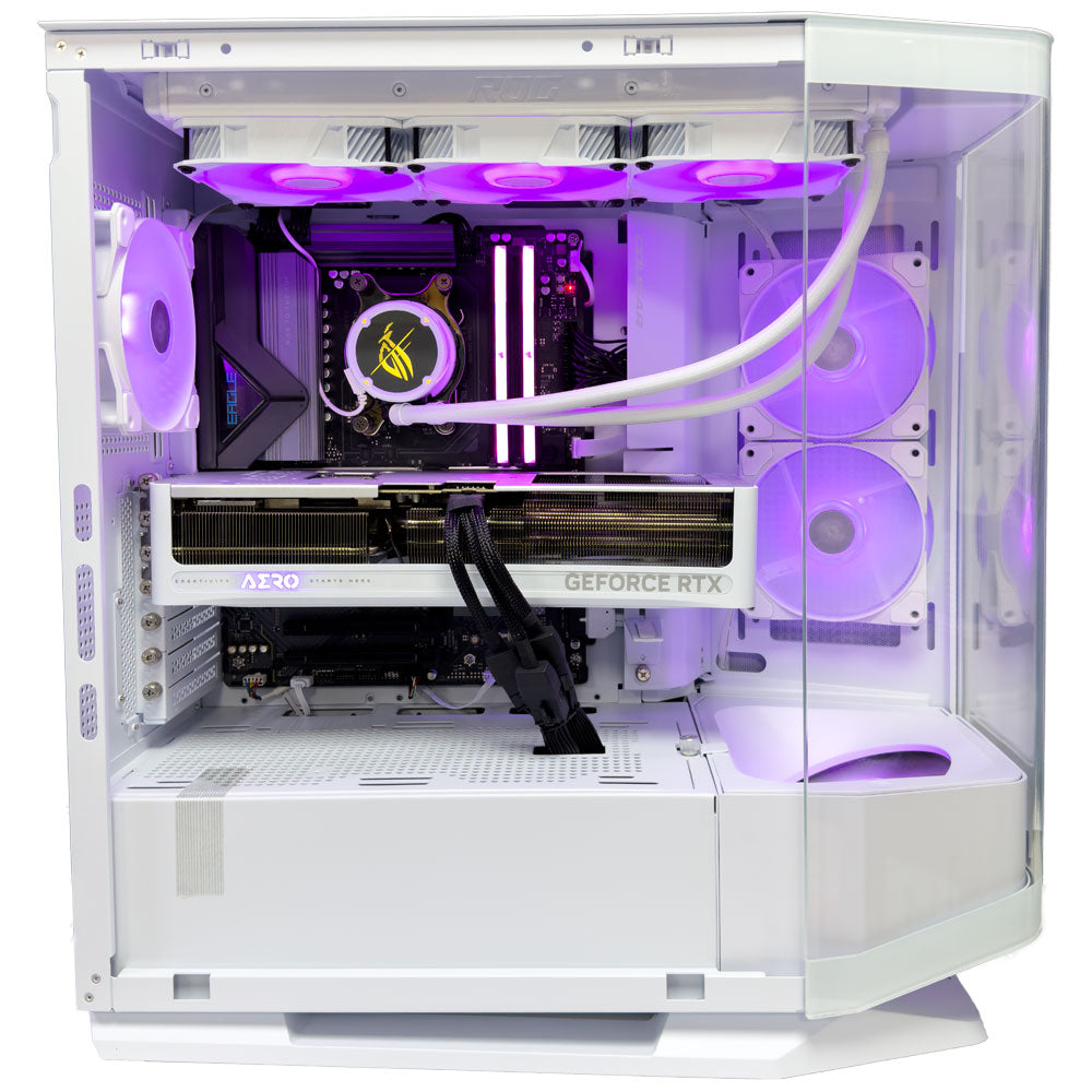 Eagle White Gaming PC (AMD Ryzen 9 9950X3D CPU, RTX 5070 Ti OC 16GB GPU, 64GB RAM)