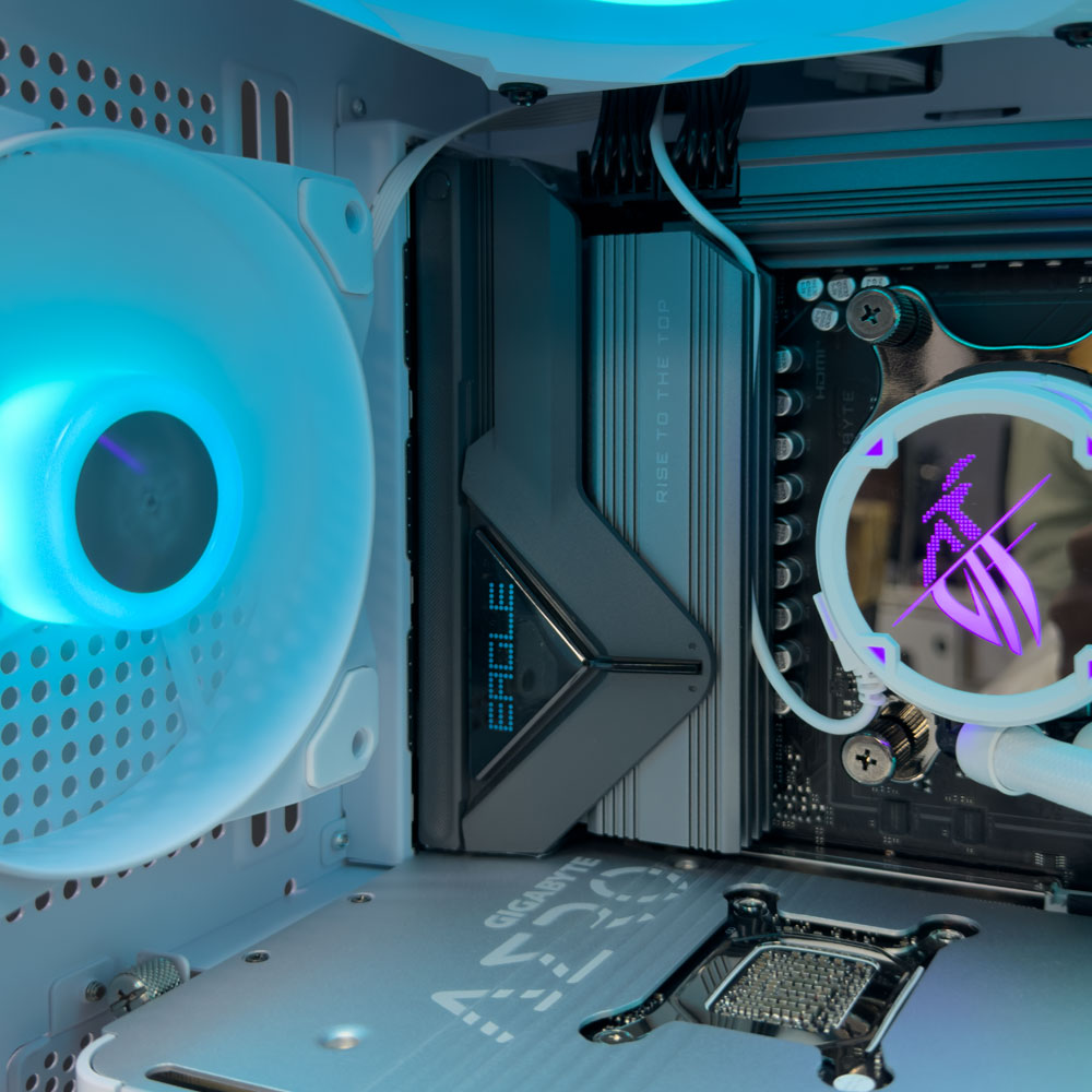 Eagle White Gaming PC (AMD Ryzen 9 9950X3D CPU, RTX 5070 Ti OC 16GB GPU, 64GB RAM)