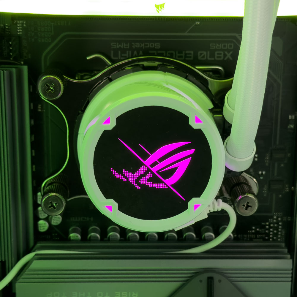Eagle White Gaming PC (AMD Ryzen 9 9950X3D CPU, RTX 5070 Ti OC 16GB GPU, 64GB RAM)