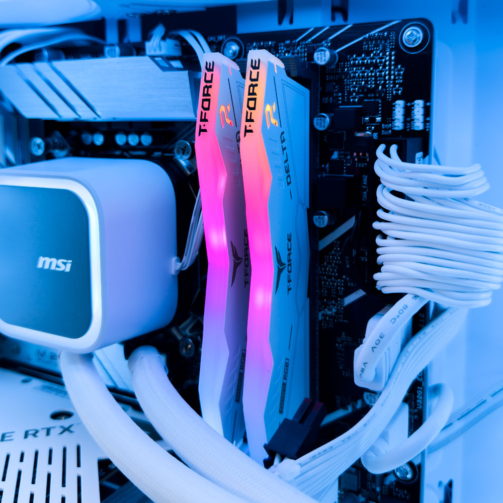 Force White Gaming PC (Intel Core i7-14700KF CPU, RTX 5060 OC 8GB GPU, 32GB RAM)