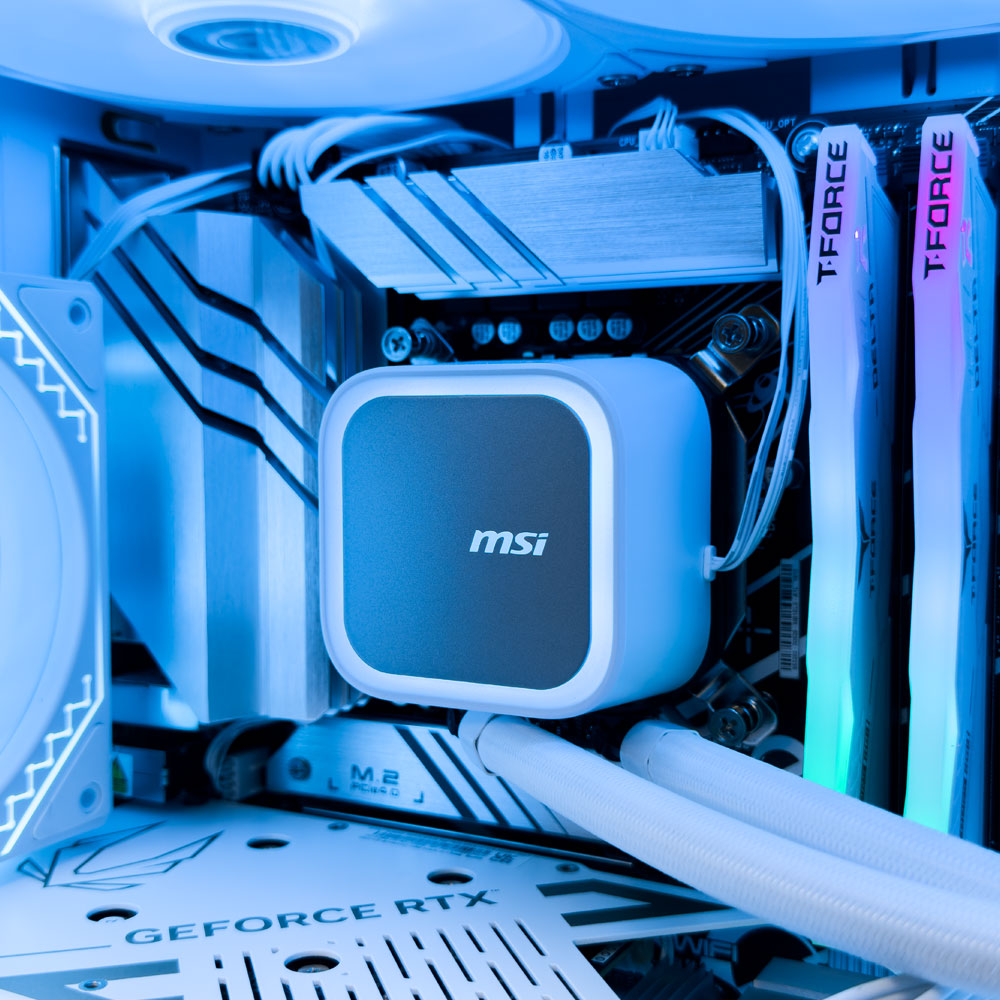 Force White Gaming PC (Intel Core i7-14700KF CPU, RTX 5060 OC 8GB GPU, 32GB RAM)