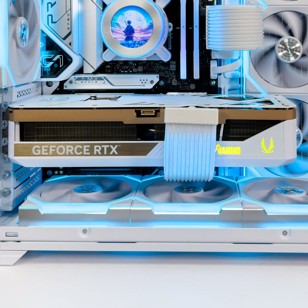 NOEL White Gaming PC (AMD Ryzen 7-9800X3D, RTX 5080, 64GB Ram)