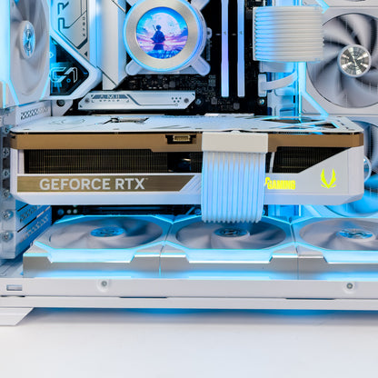 NOEL White Gaming PC (AMD Ryzen 7-9800X3D, RTX 5080, 64GB Ram)