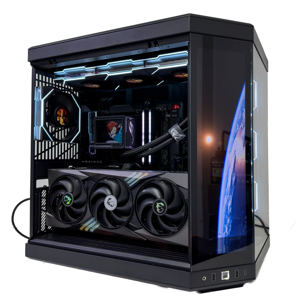 Grim Gaming PC (Intel Core Ultra 9 285K CPU, RTX 5090 OC 32GB GPU, 96GB RAM)