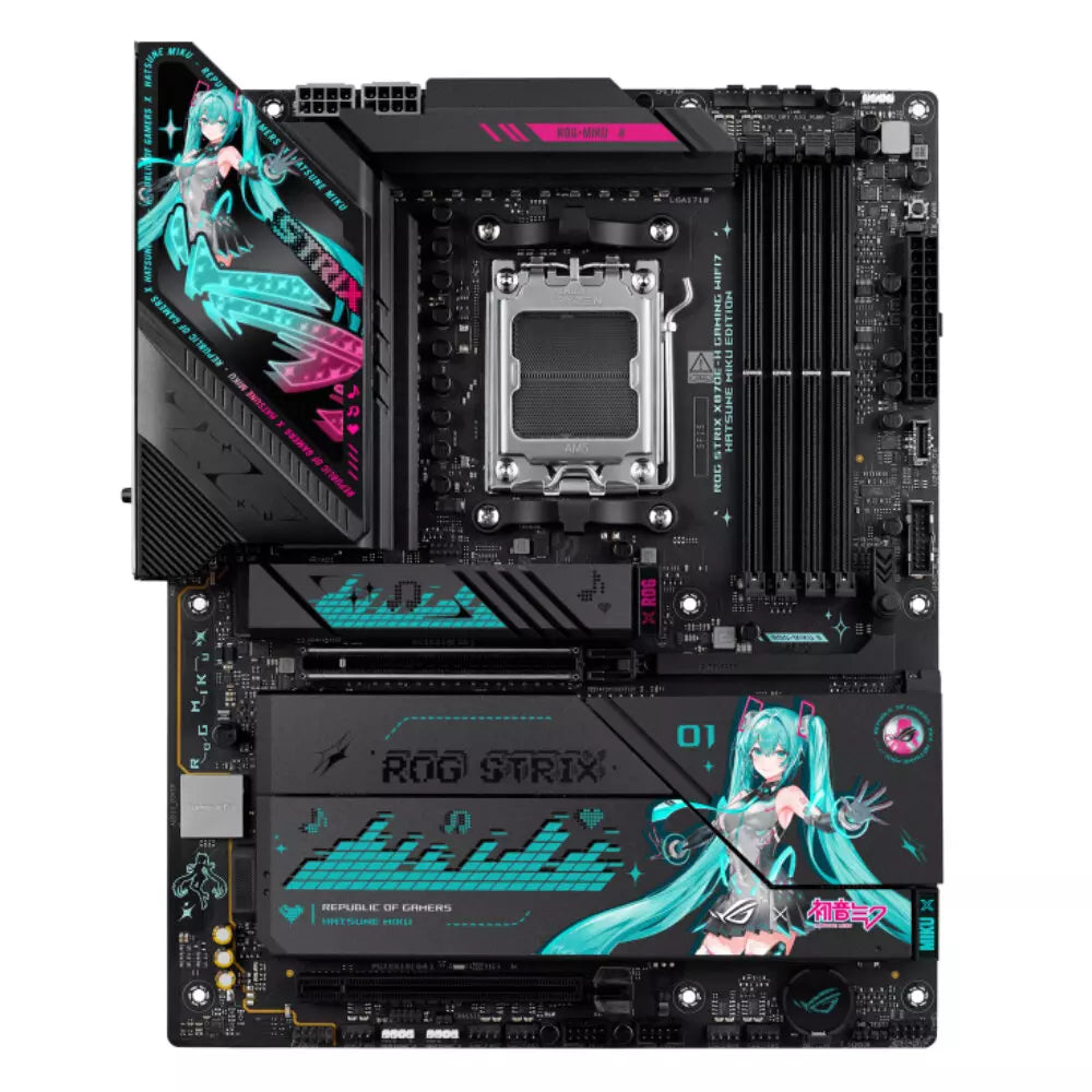 Hatsune Miku Gaming PC (AMD Ryzen 7 9800X3D CPU, RTX 5080 OC 16GB GPU, 32GB RAM)