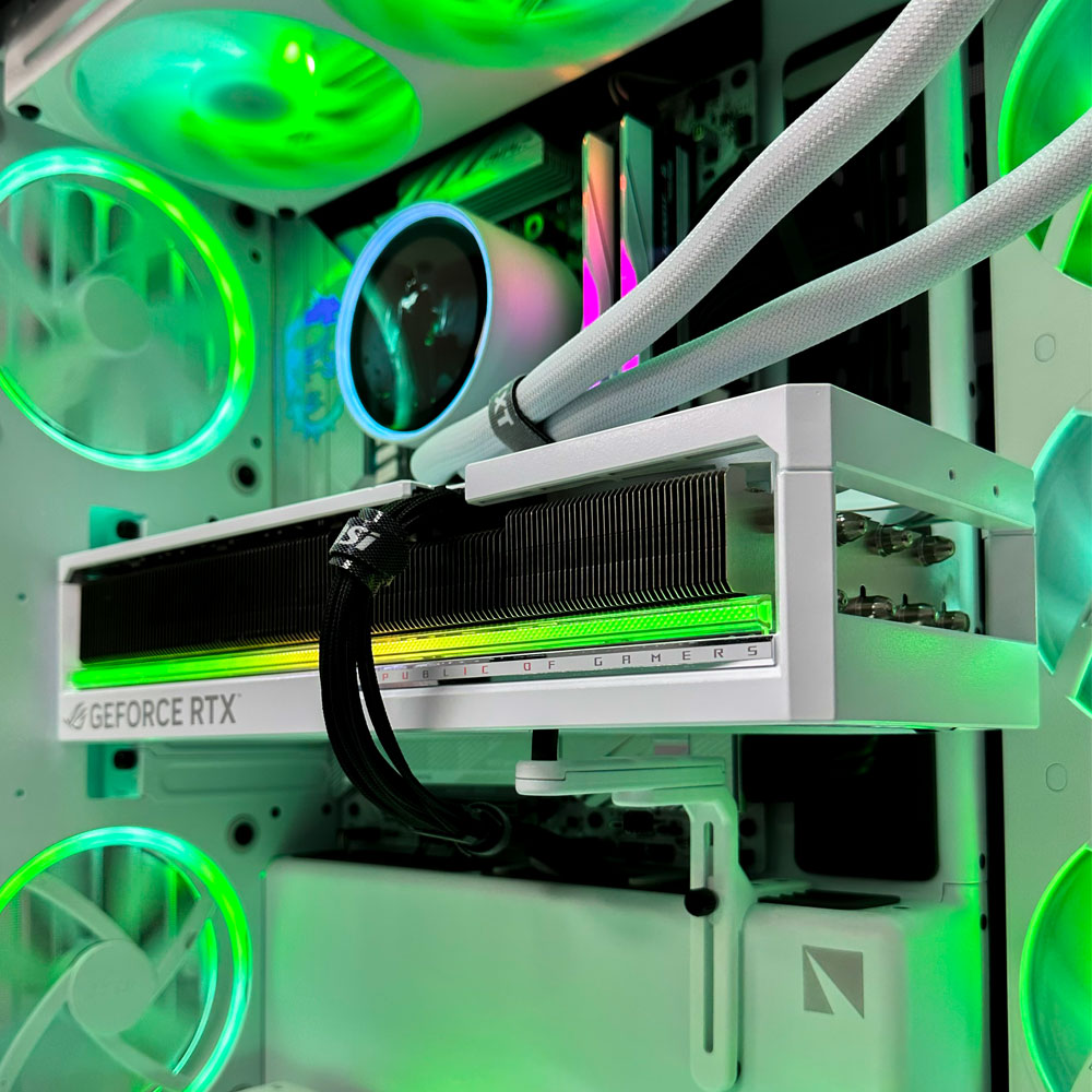 Haven White Gaming PC (AMD Ryzen 9 9950X3D CPU, RTX 5090 OC 32GB GPU, 64GB RAM)