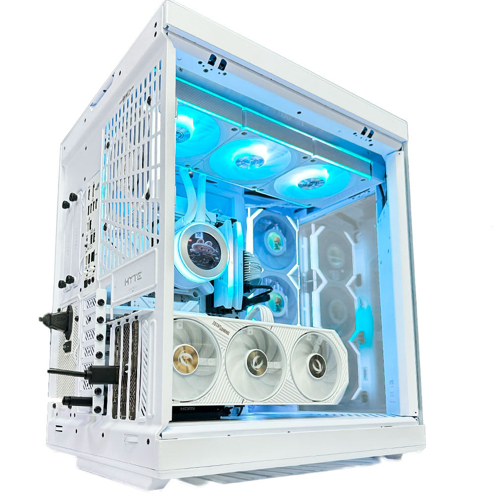 Horizon White Gaming PC (AMD Ryzen 7 9800X3D CPU, RTX 5070 Ti OC 16GB GPU, 32GB RAM)