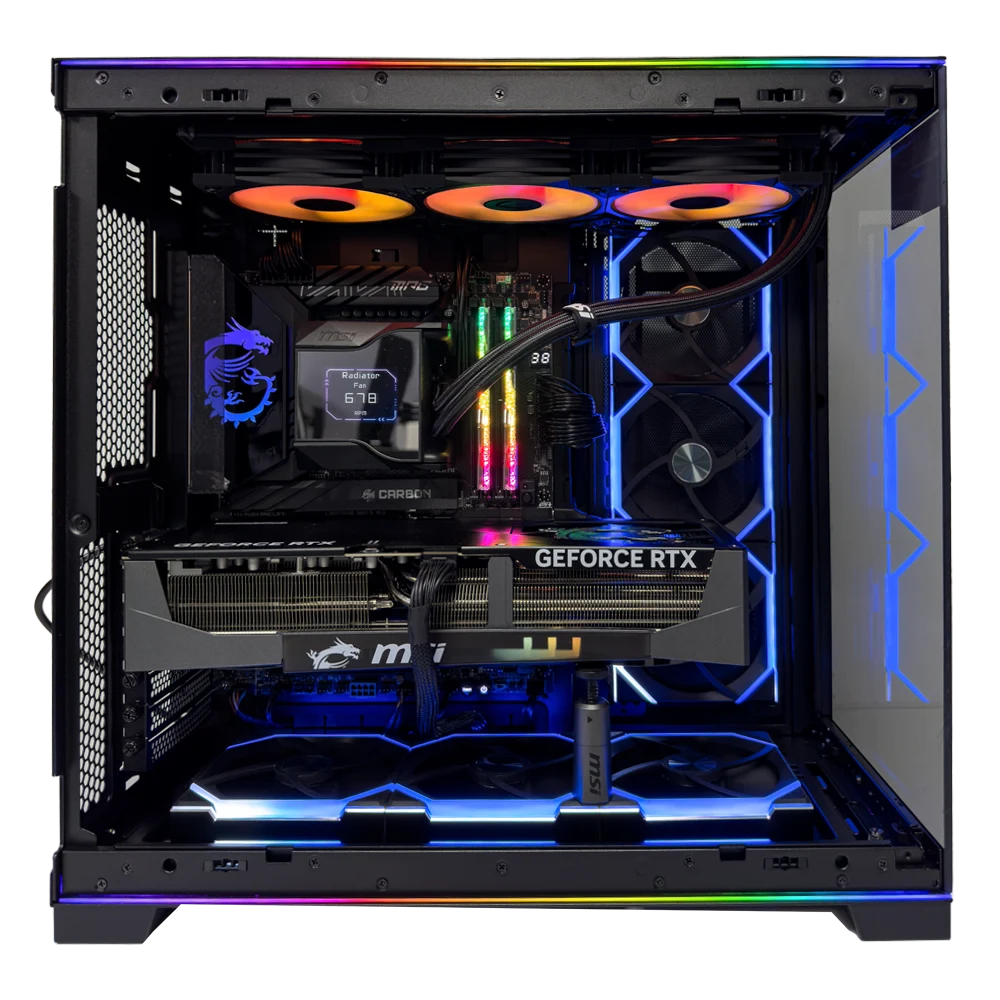IgniteX Gaming PC (AMD Ryzen 7 9800X3D CPU, RTX 5090 32GB OC GPU, 32GB RAM)