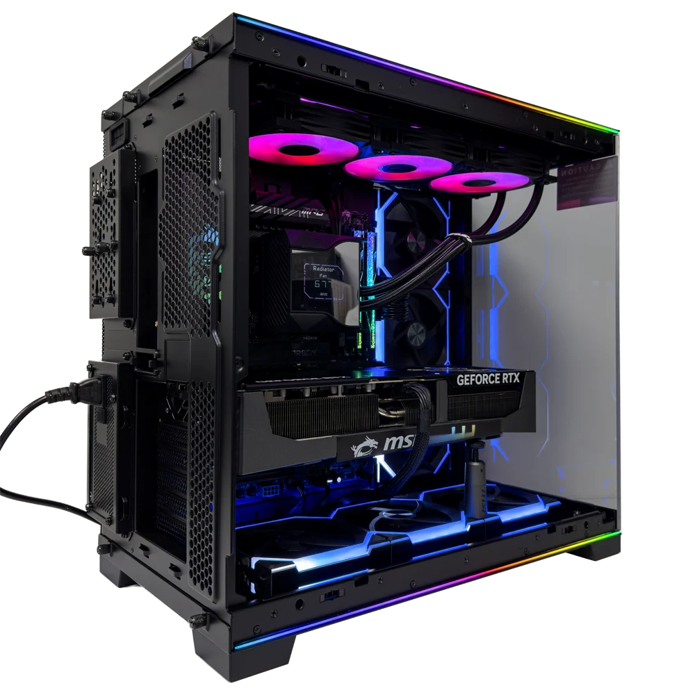 IgniteX Gaming PC (AMD Ryzen 7 9800X3D CPU, RTX 5090 32GB OC GPU, 32GB RAM)