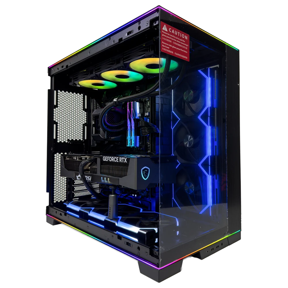 IgniteX Gaming PC (AMD Ryzen 7 9800X3D CPU, RTX 5090 32GB OC GPU, 32GB RAM)
