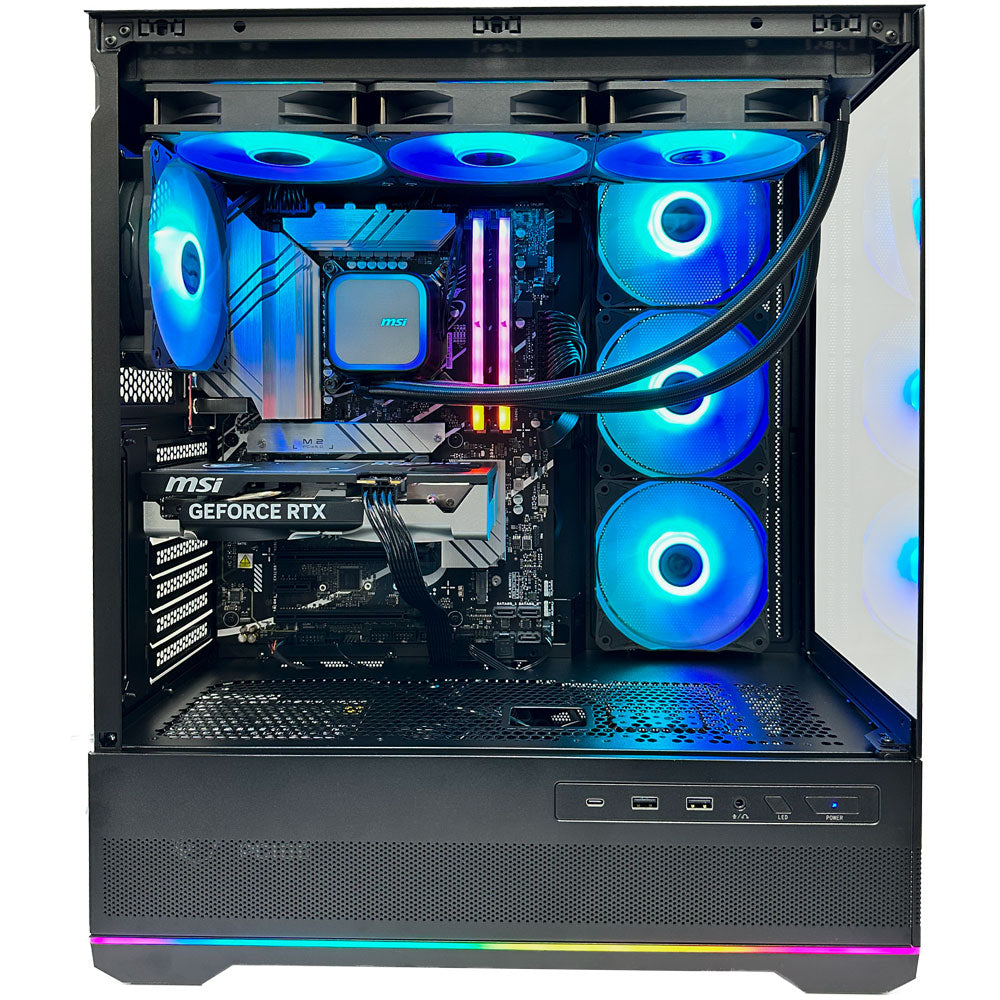 Kiyo Pano Gaming PC (Intel Core i9-14900K CPU, RTX 5070 2X OC 12GB GPU, 32GB RAM)