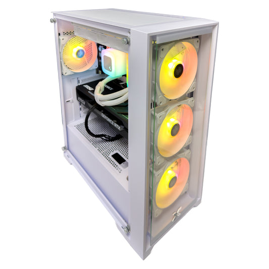 Lite White Gaming PC (Intel Core i7-14700F CPU, RTX 5060 Ti OC 16GB GPU, 32GB RAM)
