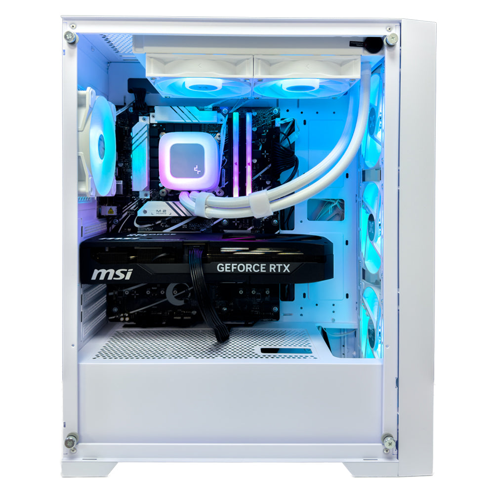 Lite White Gaming PC (Intel Core i7-14700F CPU, RTX 5060 Ti OC 16GB GPU, 32GB RAM)