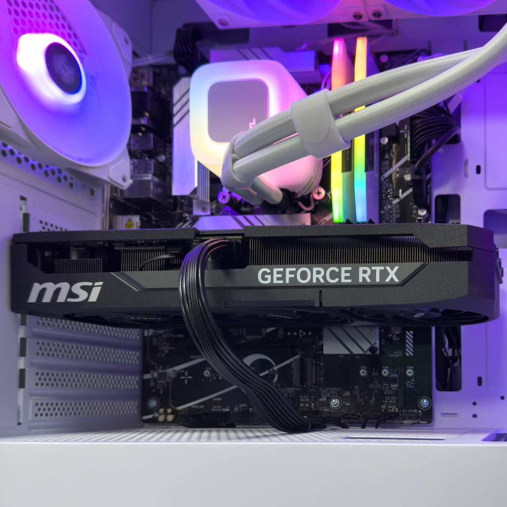 Lite White Gaming PC (Intel Core i7-14700F CPU, RTX 5060 Ti OC 16GB GPU, 32GB RAM)