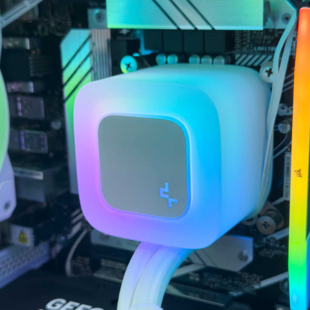 Lite White Gaming PC (Intel Core i7-14700F CPU, RTX 5060 Ti OC 16GB GPU, 32GB RAM)