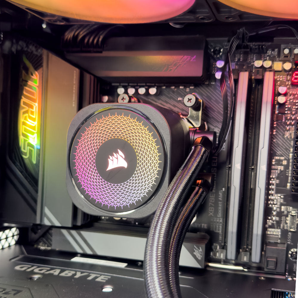 Nautilus Gaming PC (AMD Ryzen 7 9800X3D CPU, RX 9070 XT OC 16GB GPU, 64GB RAM)