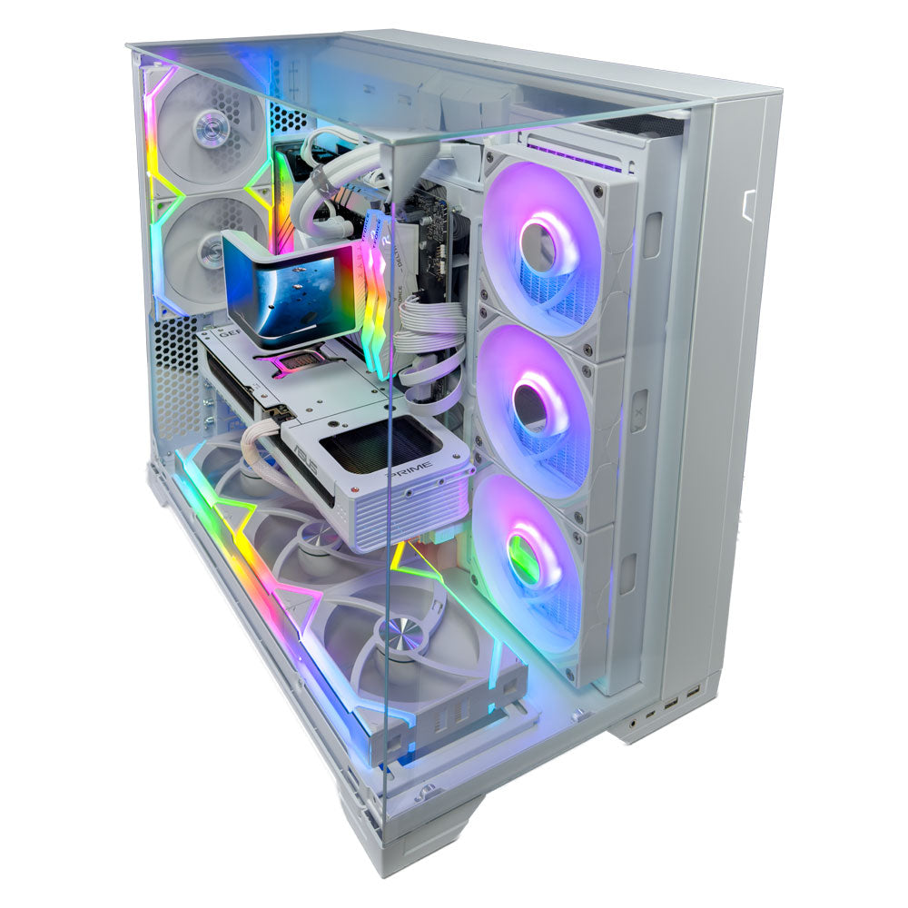 Nova White Gaming PC (Intel Core i7-14700K CPU, RTX 5070 OC 12GB GPU, 32GB RAM)