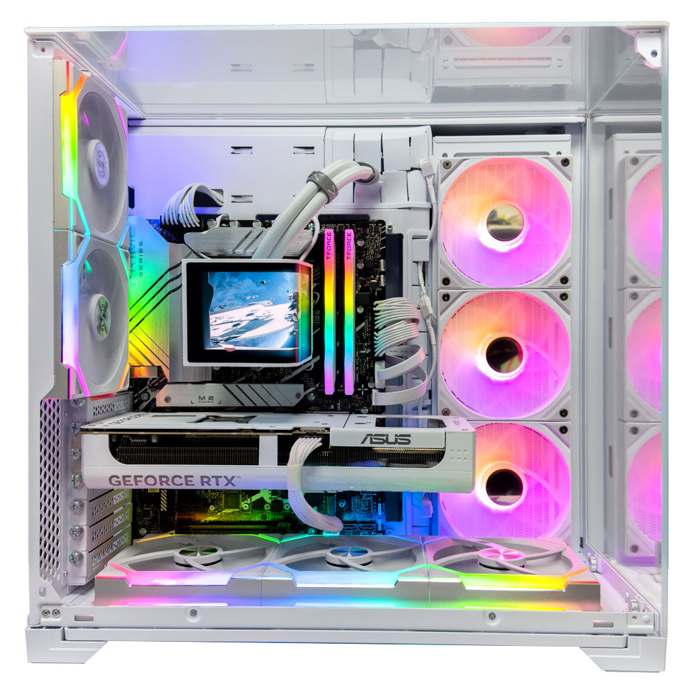 Nova White Gaming PC (Intel Core i7-14700K CPU, RTX 5070 OC 12GB GPU, 32GB RAM)