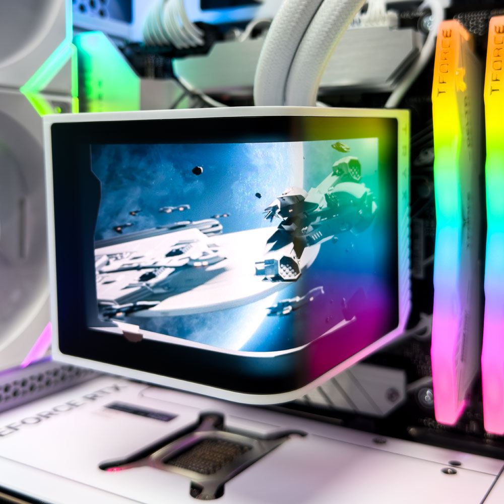 Nova White Gaming PC (Intel Core i7-14700K CPU, RTX 5070 OC 12GB GPU, 32GB RAM)