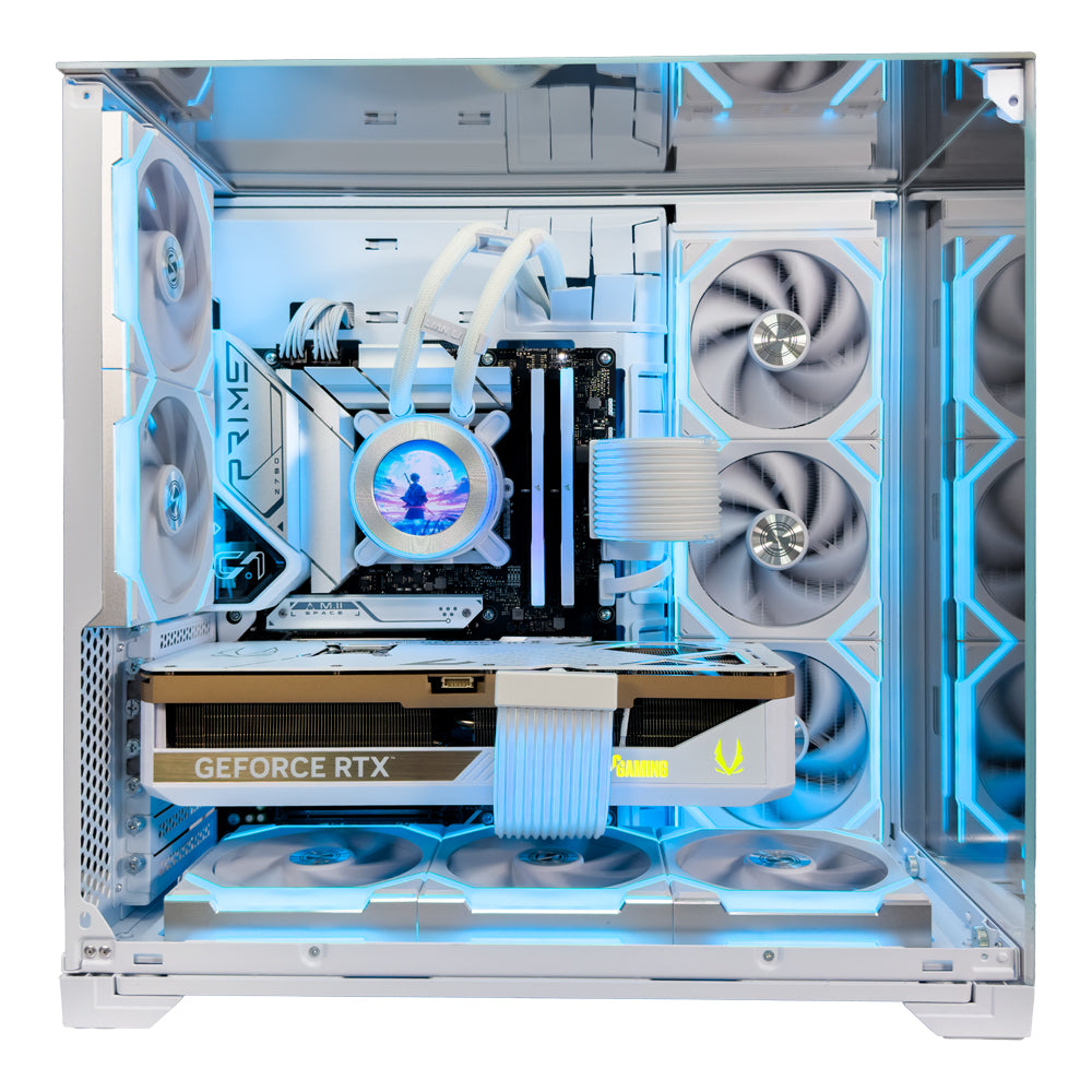 NOEL White Gaming PC (AMD Ryzen 7-9800X3D, RTX 5080, 64GB Ram)